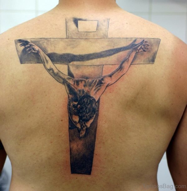 Jesus With Cross Tattoo