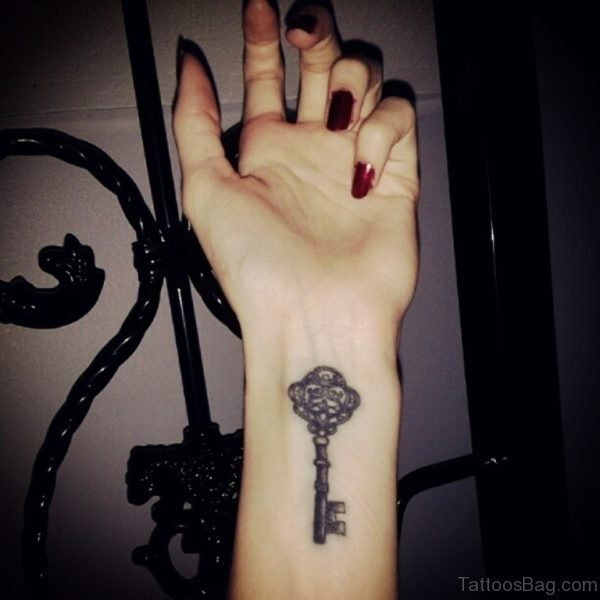 Key Tattoo For Wrist