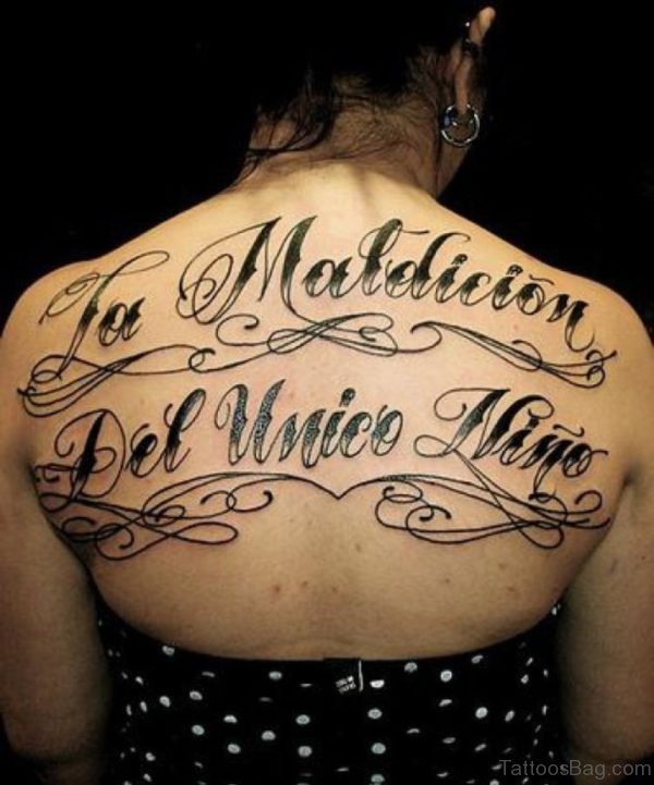 Amazing Lettering Tattoo