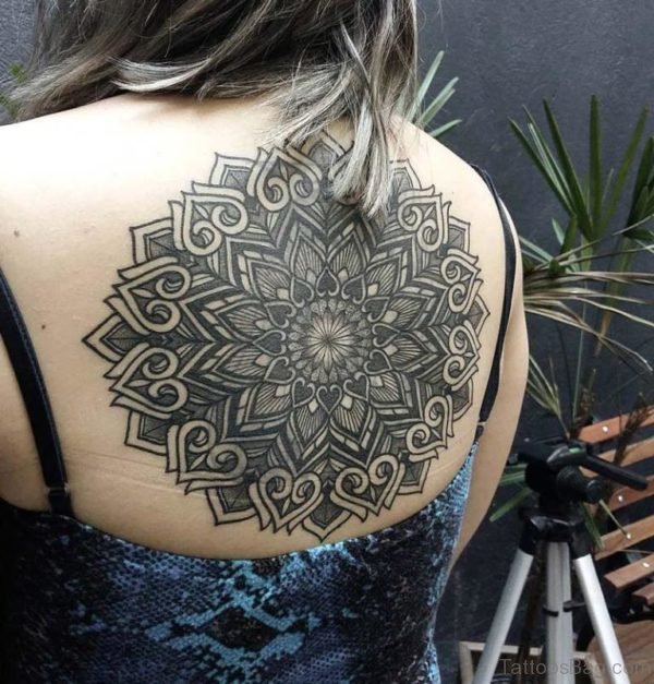 Large Mandala Tattoo On Back 