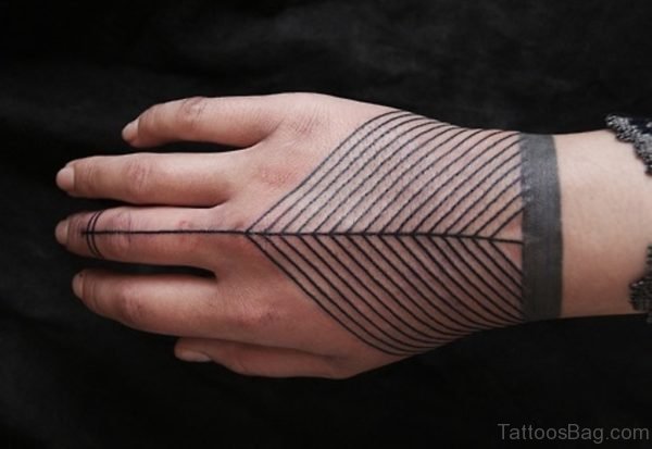  Geometric Tattoo On Wrist