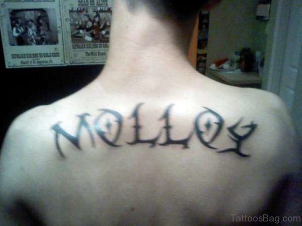 Last Name Tattoo On Back