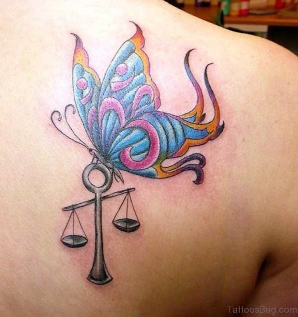 Libra Zodiac Sign Tattoo