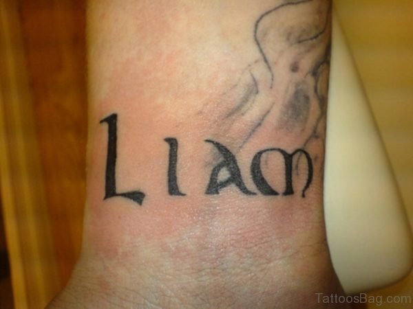 Liam Word Tattoo