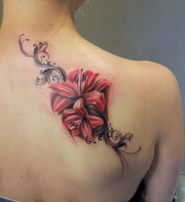 Lily Flower Tattoo Design