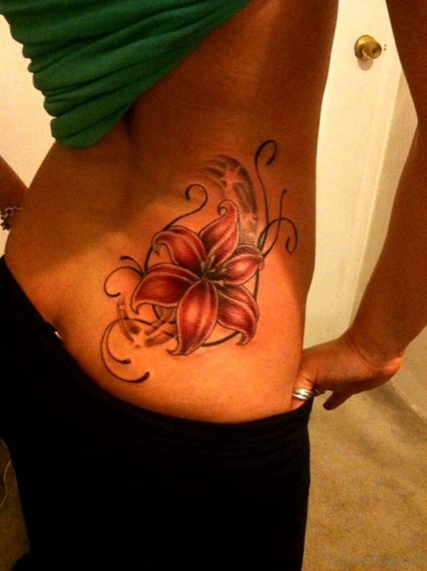 Lily Flower Tattoo For Girls