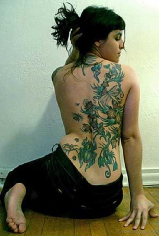 Lily Flower Vine Tattoo
