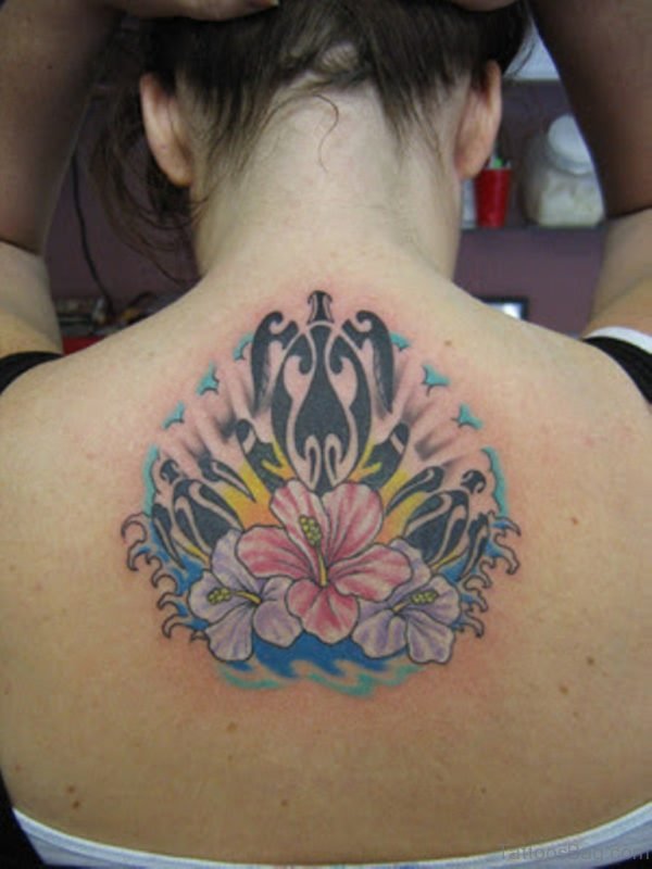 Lily Tattoo On Back