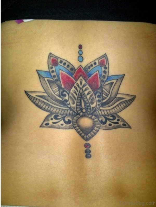 Nice Lotus Flower Tattoo