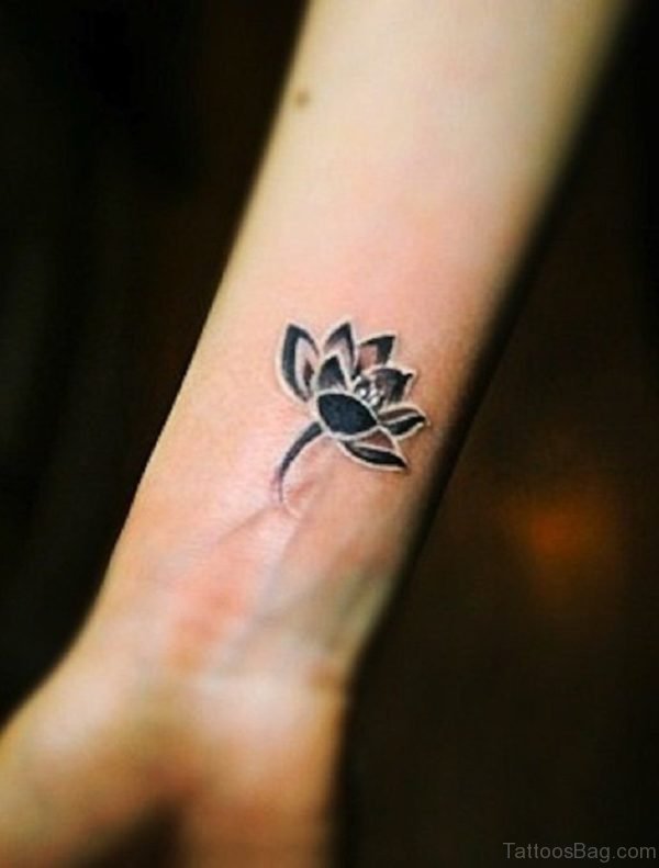 Lotus Flower Tattoos On Wrist