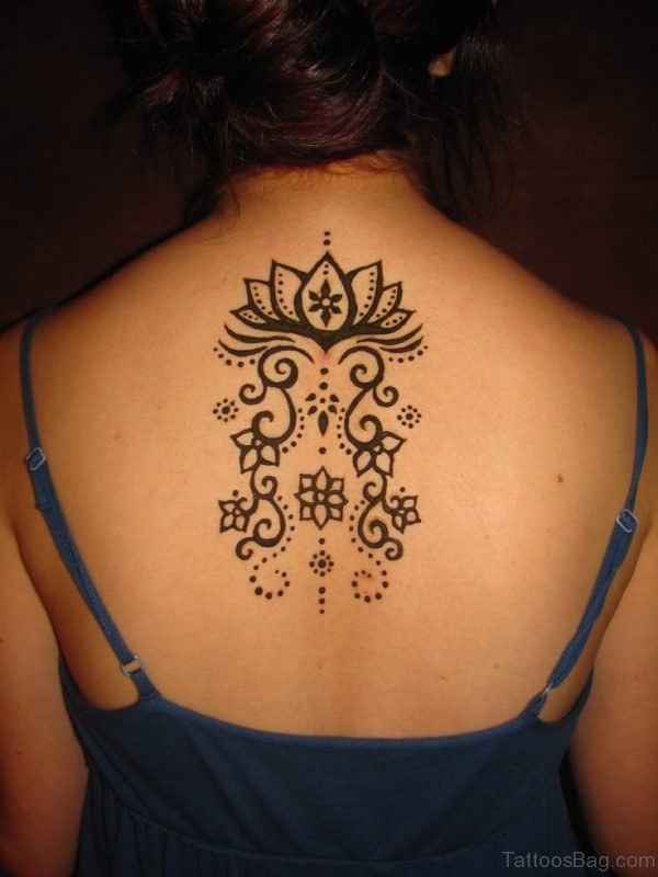 Lotus Tattoo On Back