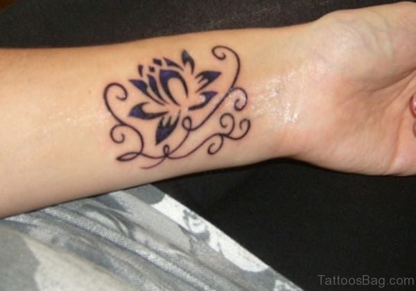 Lotus Tattoo On Wrist