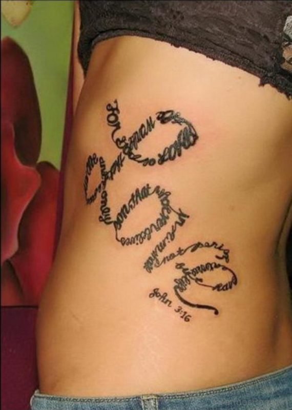 Love Rib Tattoo