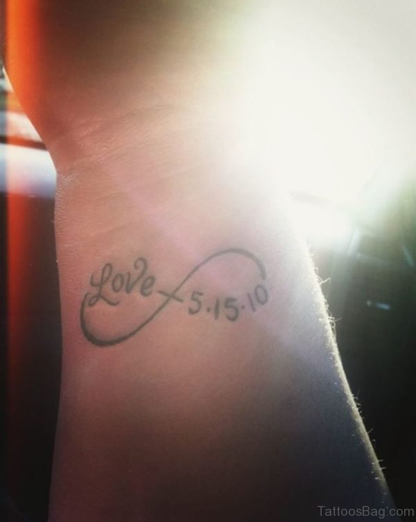 Love Tattoo Design On Wrist