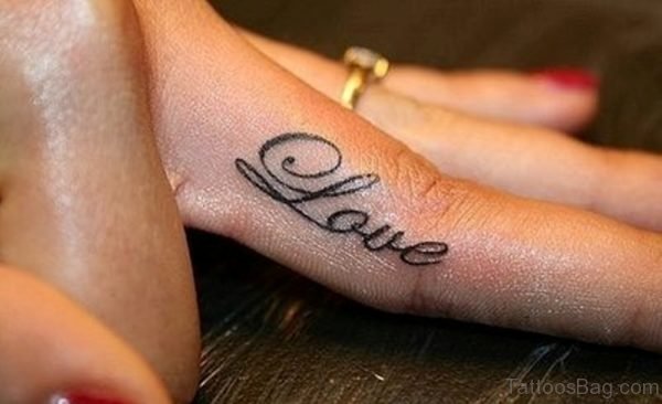 Love Word Tattoo