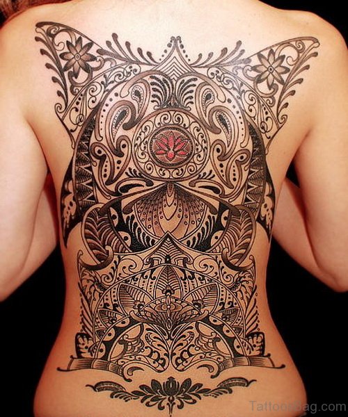 Lovely Back Tattoo