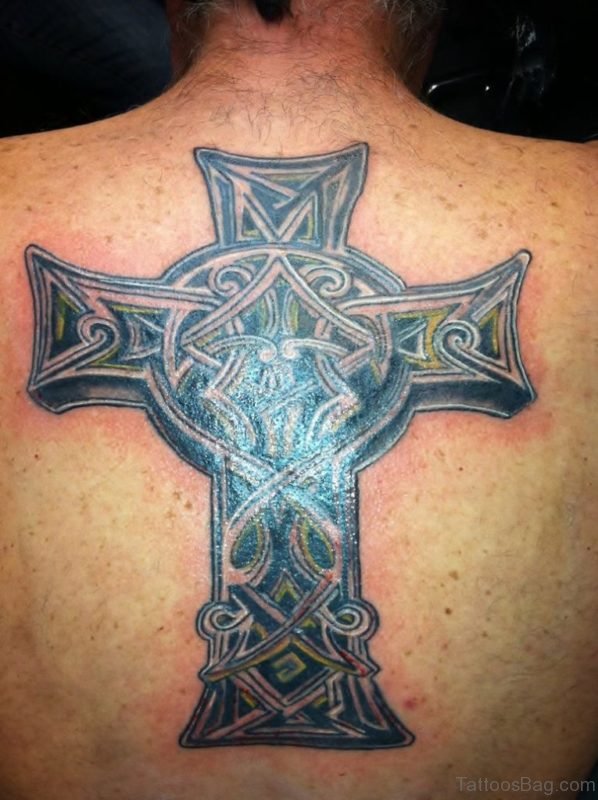 Lovely Celtic Cross Tattoo