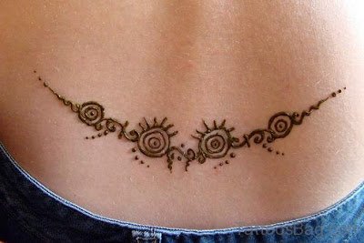 Lower Back Henna Tattoo