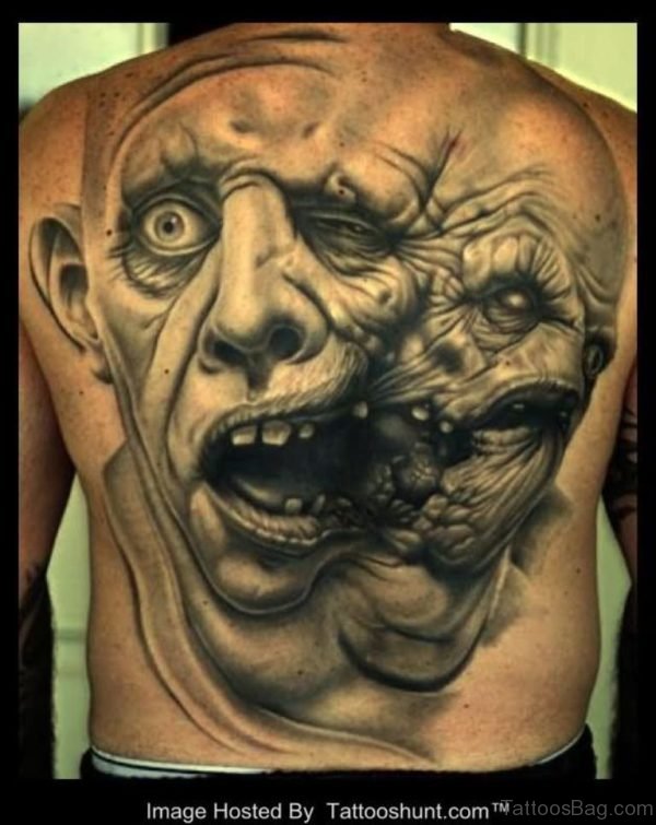 Magnificent  Horror Tattoo Design