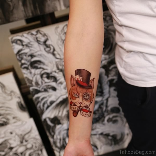 Man  Cat Tattoo 