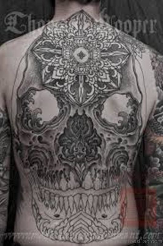 Mandala And Skull Tattoo