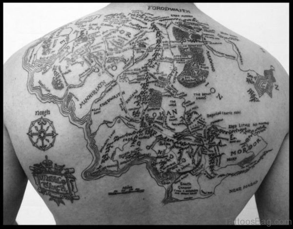 Map Back Tattoo