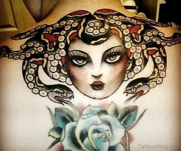 Medusa Back Tattoo