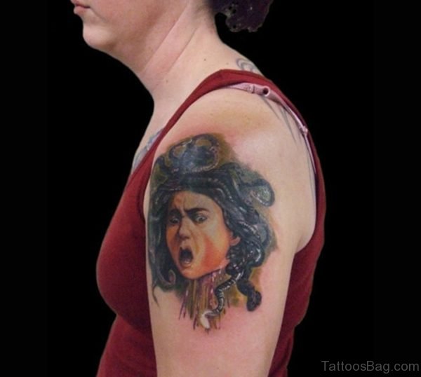 Medusa Portrait Tattoo