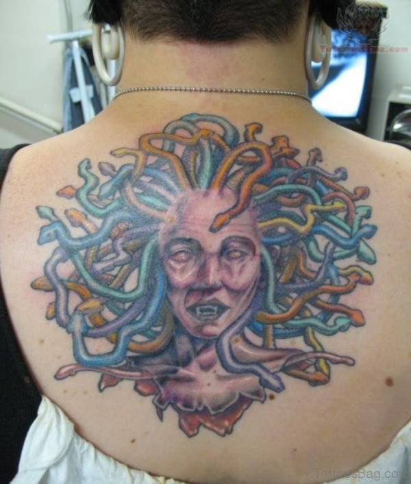 Medusa Tattoo Design On Back