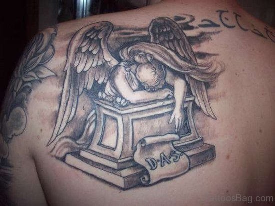 Memorial Angel Tattoo