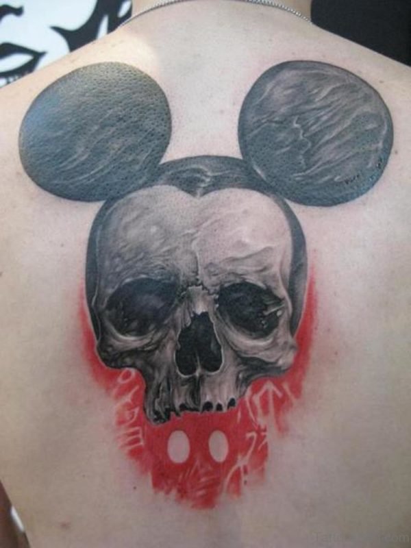 Mickey Skull Tattoo