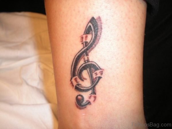 Music Note Tattoo On Wrist