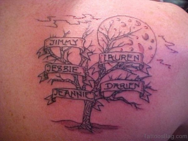 Name And Tree Tattoo