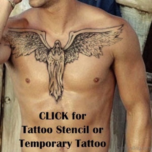 Nice Angel Tattoo Design