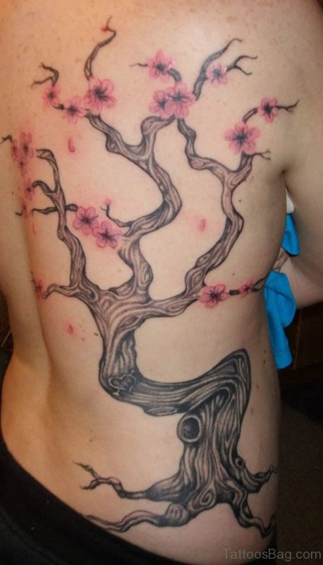 Nice Cherry Blossom Tattoo Design