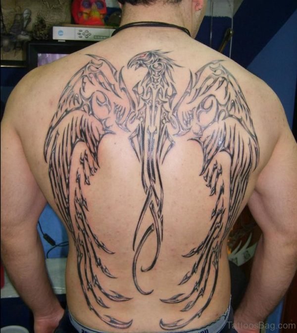 Nice Dragon Tattoo On Back