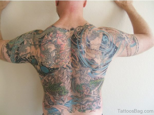  Full Back Tattoo
