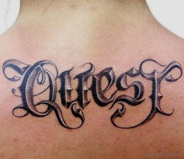 Nice Lettering Tattoo