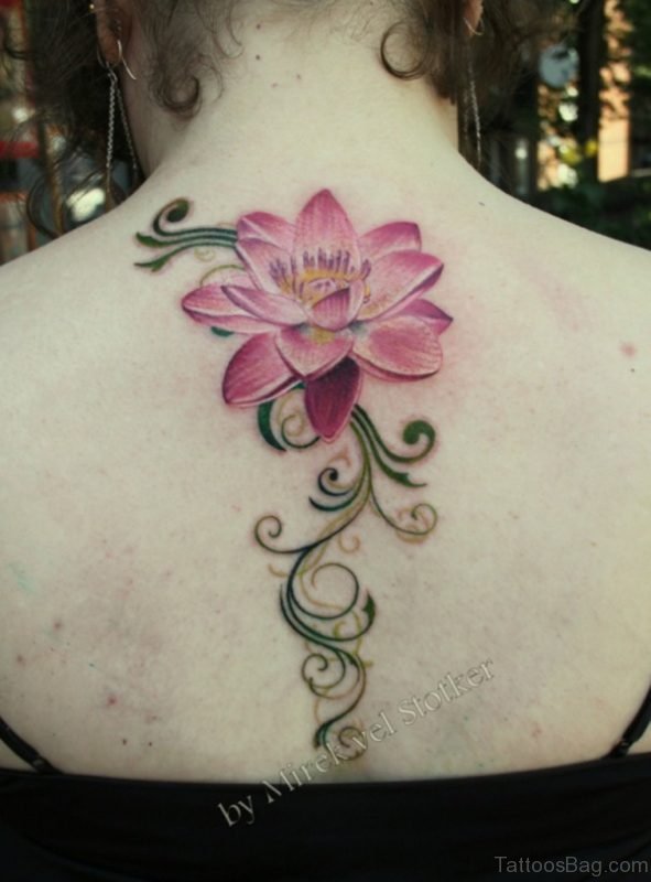 Nice Lotus Flower Tattoo