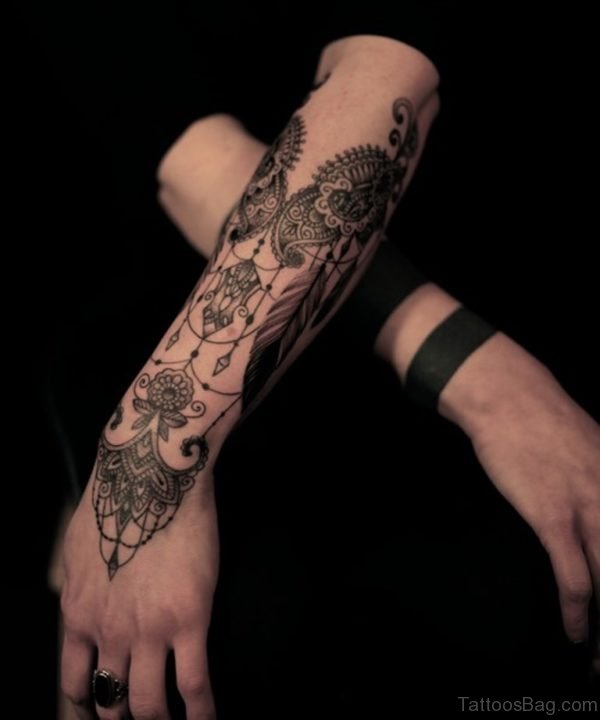 Nice Mandala Tattoo On Wrist