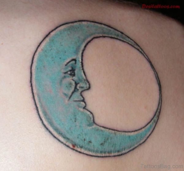 Nice Moon Tattoo Design 