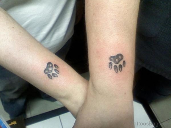 Nice Paw Tattoo Design