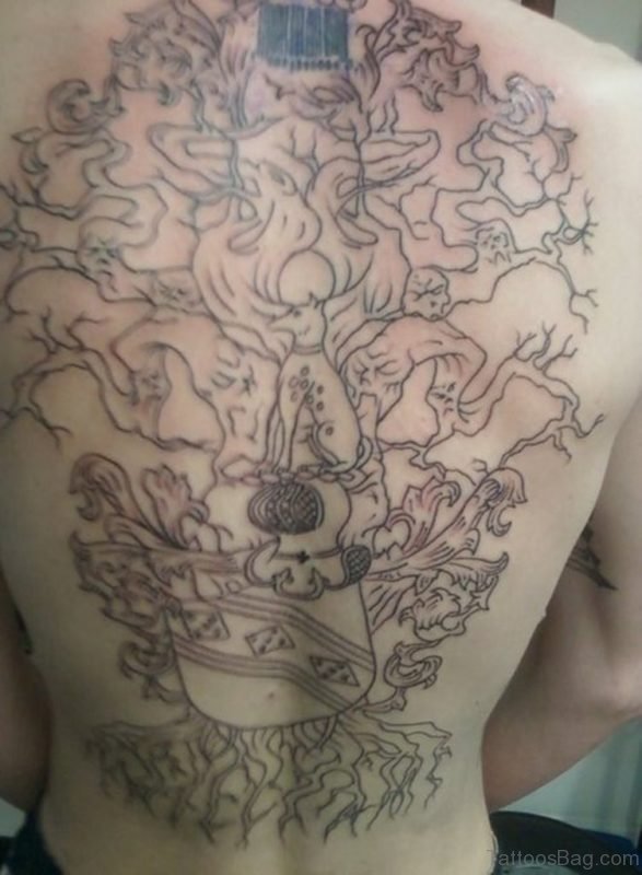 Nice Tree Tattoo Design