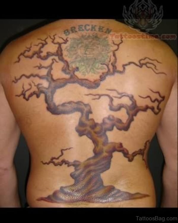  Tree Tattoo On Back