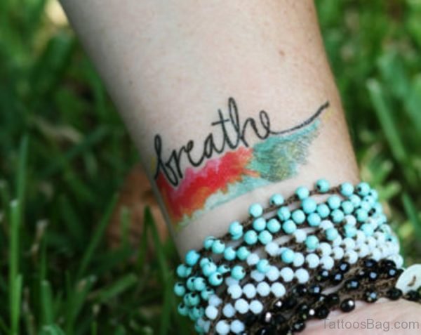 Nice Words Tattoo On Wrist