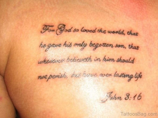 Nice Wording Tattoo