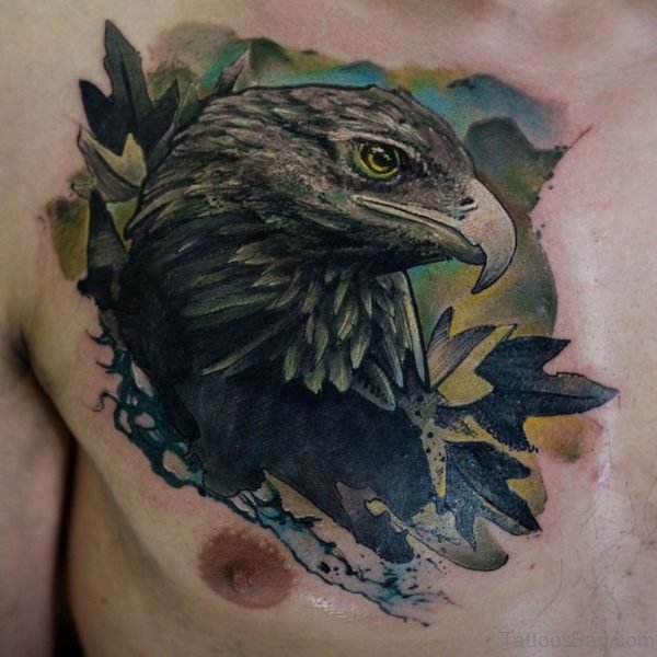 Oak Eagle Tattoo Design