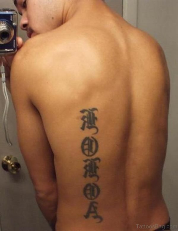 Nice Old English Font Tattoo