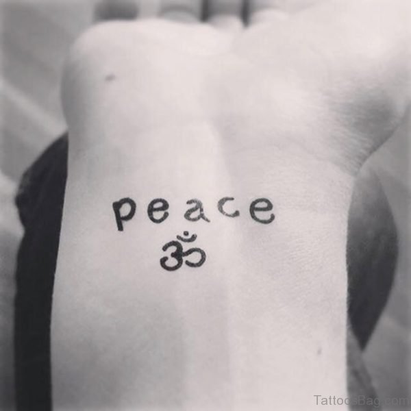 Om And Peace Tattoo