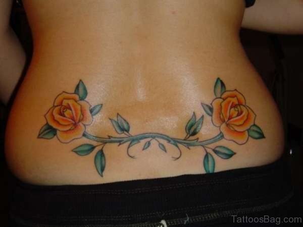 Orange Rose Tattoo